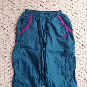 Vintage Nike Embroidered Swoosh Logo Swishy Track Warm Up Pants